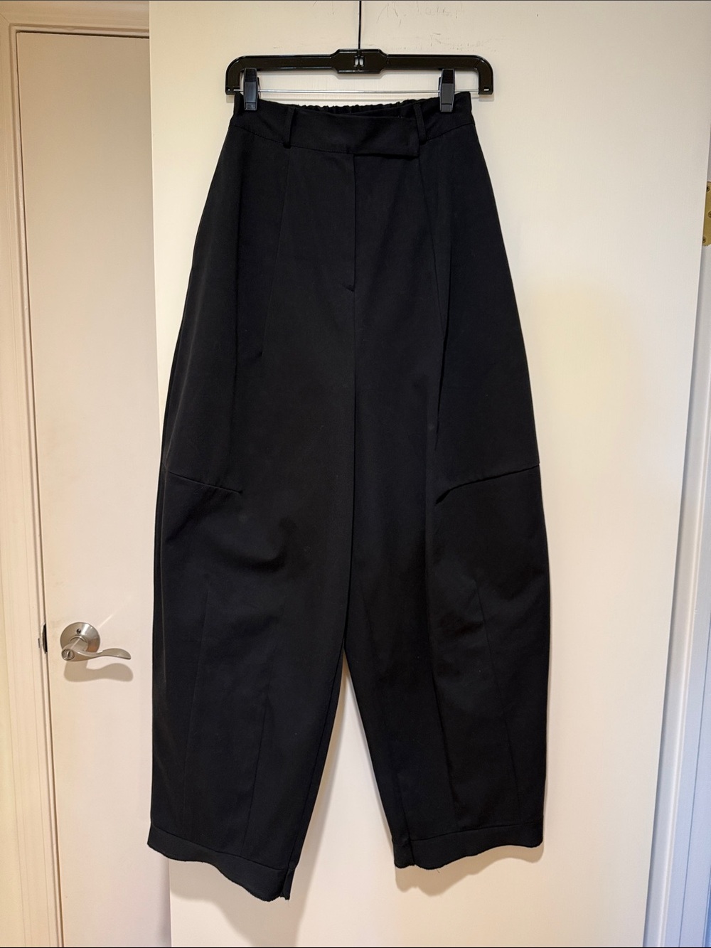 The Frankie Shop Wide-Leg Black Trousers